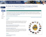 Be Smart, Be Prepared! Planning an Emergency Backpack