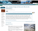 Unit 1: Climate Change and Sea Level: Who Are the Stakeholders?