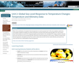 Unit 2: Global Sea-Level Response to Temperature Changes: Temperature and Altimetry Data