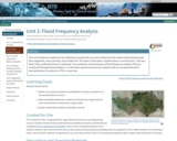 Unit 2: Flood Frequency Analysis