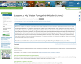 Lesson 2: My Water Footprint (Middle School)