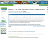 Lesson 3: The Value of a Water Footprint (Middle School)