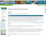 Did Early Farmers Alter Climate?