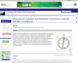 Measuring the Inclination and Declination of the Earth's magnetic field with a smartphone