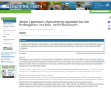 Water Optimism - focusing on solutions for the hydrosphere in a take-home final exam