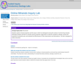 Online Minerals Inquiry Lab
