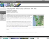 Earth Exploration Toolbook Chapter: Analyzing Plate Motion Using EarthScope GPS Data