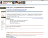 An Activity to Introduce the Geoscience Perspective