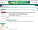 Green Landscape and Environmental Policy