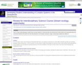 Review for interdisiplinary science course (stream ecology, watersheds)