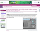 An In-Class Demonstration and Activity Using the FCAEM Remotely Operable Electron Microprobe