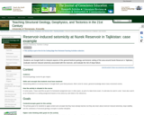 Reservoir-induced seismicity at Nurek Reservoir in Tajikistan: case example