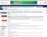 Soils âField Characterization, Collection, and Laboratory Analysis