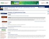 Analysis of Hydrochemical Data