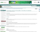 Presenting science to the public: The ethics of communicating potential environmental impacts of industrial projects
