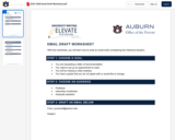 Email Draft Worksheet PDF