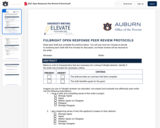 Fulbright Open Response Peer Review Worksheet PDF