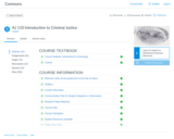 Introduction to Criminal Justice Canvas course