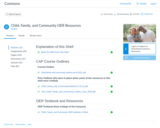 Child, Family, and Community OER Resources Canvas shell