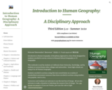 Introduction to Human Geography: A Disciplinary Approach
