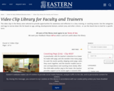 Video Clip Library for Faculty and Trainers