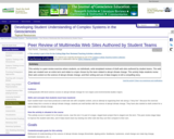 Peer Review of Multimedia Web Sites Authored by Student Teams