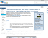 The Greenhouse Effect: Why is the Earth's Surface So Much Warmer than the Earth as Seen from Space?
