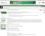 Web-based Exercise #4:  GIS Applications.