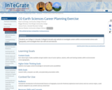 CO Earth Sciences Career Planning Exercise