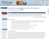 Alternative Energy Research Project & Presentation