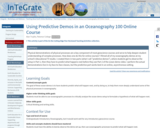 Using Predictive Demos in an Oceanography 100 Online Course