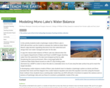 Modeling Mono Lake's Water Balance