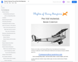 Flights of Fancy Story Time Field Trip Pre and Post Visit Materials - Bessie Coleman