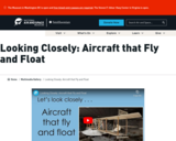 Looking Closely: Aircraft that Fly and Float
