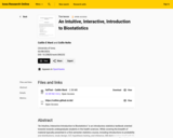An Intuitive, Interactive, Introduction to Biostatistics