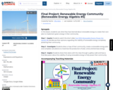 Final Project: Renewable Energy Community (Renewable Energy Algebra #5)