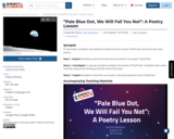 "Pale Blue Dot, We Will Fail You Not": A Poetry Lesson