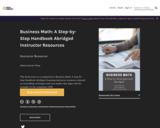 Business Math: A Step-by-Step Handbook Abridged Instructor Resources