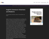 English Literature: Victorians and Moderns