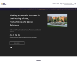 Finding Academic Success in the Faculty of Arts, Humanities and Social Sciences