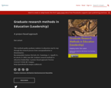 Graduate research methods in Education (Leadership)