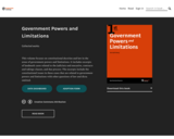 Government Powers and Limitations - 1st edition