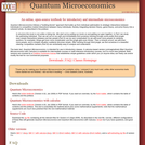 Quantum Microeconomics
