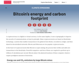 Bitcoin’s energy and carbon footprint