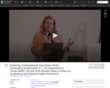 Exploring Computational Description While Developing Responsible AI: I: An experiment to create MARC records from ebooks helps to define an AI planning and implementation framework