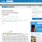 OER Copyright Permissions Tracking Template