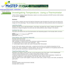 Investigating Temperature: Using a Thermometer