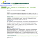 Daily Science Vocabulary Review with the Smart Board