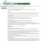 Creating Your Own Sunset