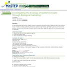 Investigating the Ecology of Goldenrod Galls through Biological Sampling
